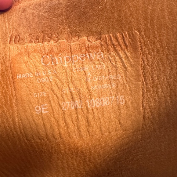 Chippewa riding boots 9E - Picture 6 of 6